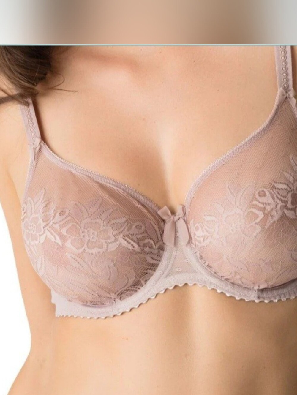 Prima Donna Divine Lace Underwire Bra in Light Mauve US Size 38G